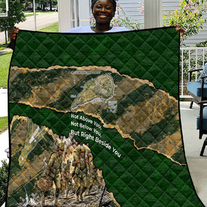 Montford Point Marines Not Above You Quilt Iwo Jima Military Map Camouflage Vintage Art