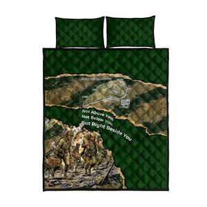 Montford Point Marines Not Above You Quilt Bed Set Iwo Jima Military Map Camouflage Vintage Art