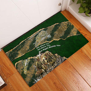 Montford Point Marines Not Above You Rubber Doormat Iwo Jima Military Map Camouflage Vintage Art