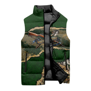 Montford Point Marines Not Above You Sleeveless Puffer Jacket Iwo Jima Military Map Camouflage Vintage Art