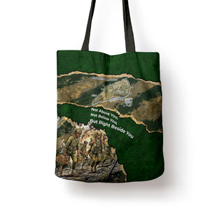 Montford Point Marines Not Above You Tote Bag Iwo Jima Military Map Camouflage Vintage Art