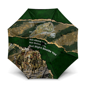Montford Point Marines Not Above You Umbrella Iwo Jima Military Map Camouflage Vintage Art