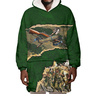 Montford Point Marines Not Above You Wearable Blanket Hoodie Iwo Jima Military Map Camouflage Vintage Art