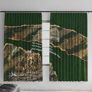 Montford Point Marines Not Above You Window Curtain Iwo Jima Military Map Camouflage Vintage Art