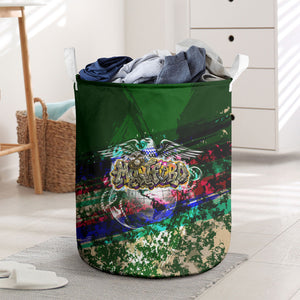 Montford Point Marines 1942 The First 20000 Laundry Basket Vintage Vinyl Record Camouflage Graffiti Art