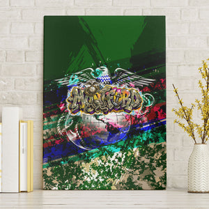 Montford Point Marines 1942 The First 20000 Canvas Wall Art Vintage Vinyl Record Camouflage Graffiti Art