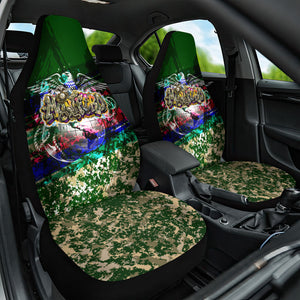 Montford Point Marines 1942 The First 20000 Car Seat Cover Vintage Vinyl Record Camouflage Graffiti Art