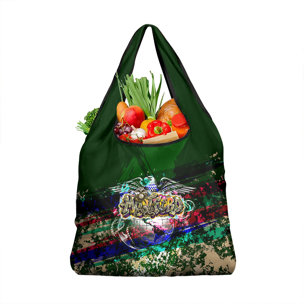 Montford Point Marines 1942 The First 20000 Grocery Bag Vintage Vinyl Record Camouflage Graffiti Art