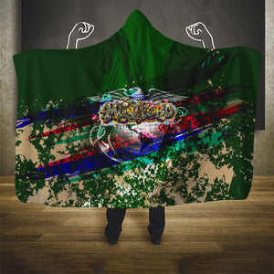 Montford Point Marines 1942 The First 20000 Hooded Blanket Vintage Vinyl Record Camouflage Graffiti Art