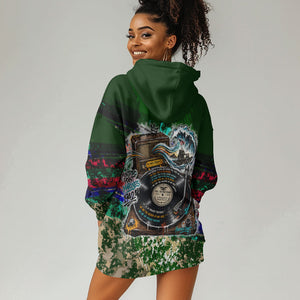 Montford Point Marines 1942 The First 20000 Hoodie Dress Vintage Vinyl Record Camouflage Graffiti Art