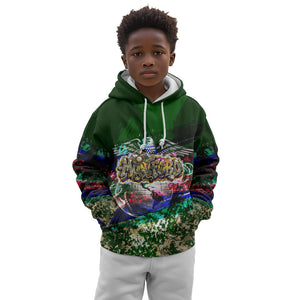Montford Point Marines 1942 The First 20000 Kid Hoodie Vintage Vinyl Record Camouflage Graffiti Art