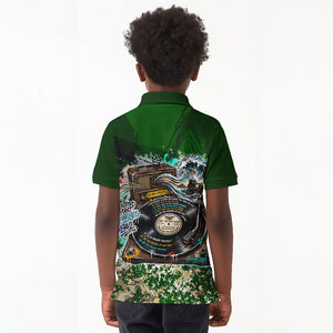 Montford Point Marines 1942 The First 20000 Kid Polo Shirt Vintage Vinyl Record Camouflage Graffiti Art