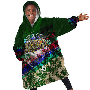 Montford Point Marines 1942 The First 20000 Kid Wearable Blanket Hoodie Vintage Vinyl Record Camouflage Graffiti Art