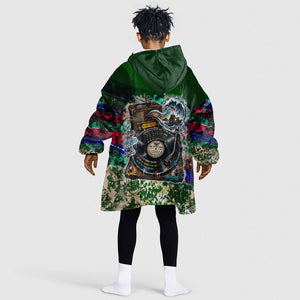 Montford Point Marines 1942 The First 20000 Kid Wearable Blanket Hoodie Vintage Vinyl Record Camouflage Graffiti Art
