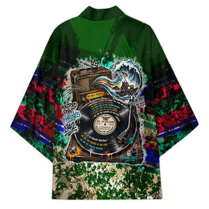 Montford Point Marines 1942 The First 20000 Kimono Vintage Vinyl Record Camouflage Graffiti Art
