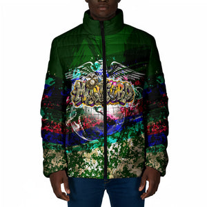 Montford Point Marines 1942 The First 20000 Padded Jacket Vintage Vinyl Record Camouflage Graffiti Art
