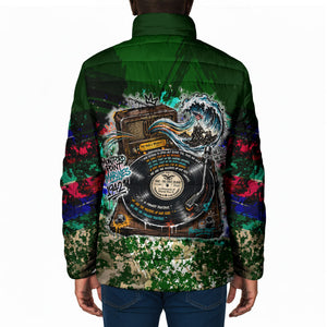 Montford Point Marines 1942 The First 20000 Padded Jacket Vintage Vinyl Record Camouflage Graffiti Art