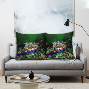 Montford Point Marines 1942 The First 20000 Pillow Cover Vintage Vinyl Record Camouflage Graffiti Art