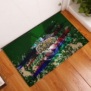 Montford Point Marines 1942 The First 20000 Rubber Doormat Vintage Vinyl Record Camouflage Graffiti Art