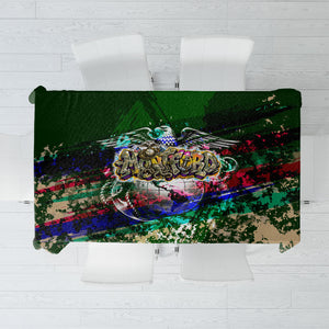 Montford Point Marines 1942 The First 20000 Tablecloth Vintage Vinyl Record Camouflage Graffiti Art
