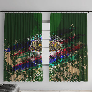 Montford Point Marines 1942 The First 20000 Window Curtain Vintage Vinyl Record Camouflage Graffiti Art