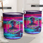 Montford Point Marines Legacy 1942 Laundry Basket The Right To Fight Retro Glitch Vaporwave Art