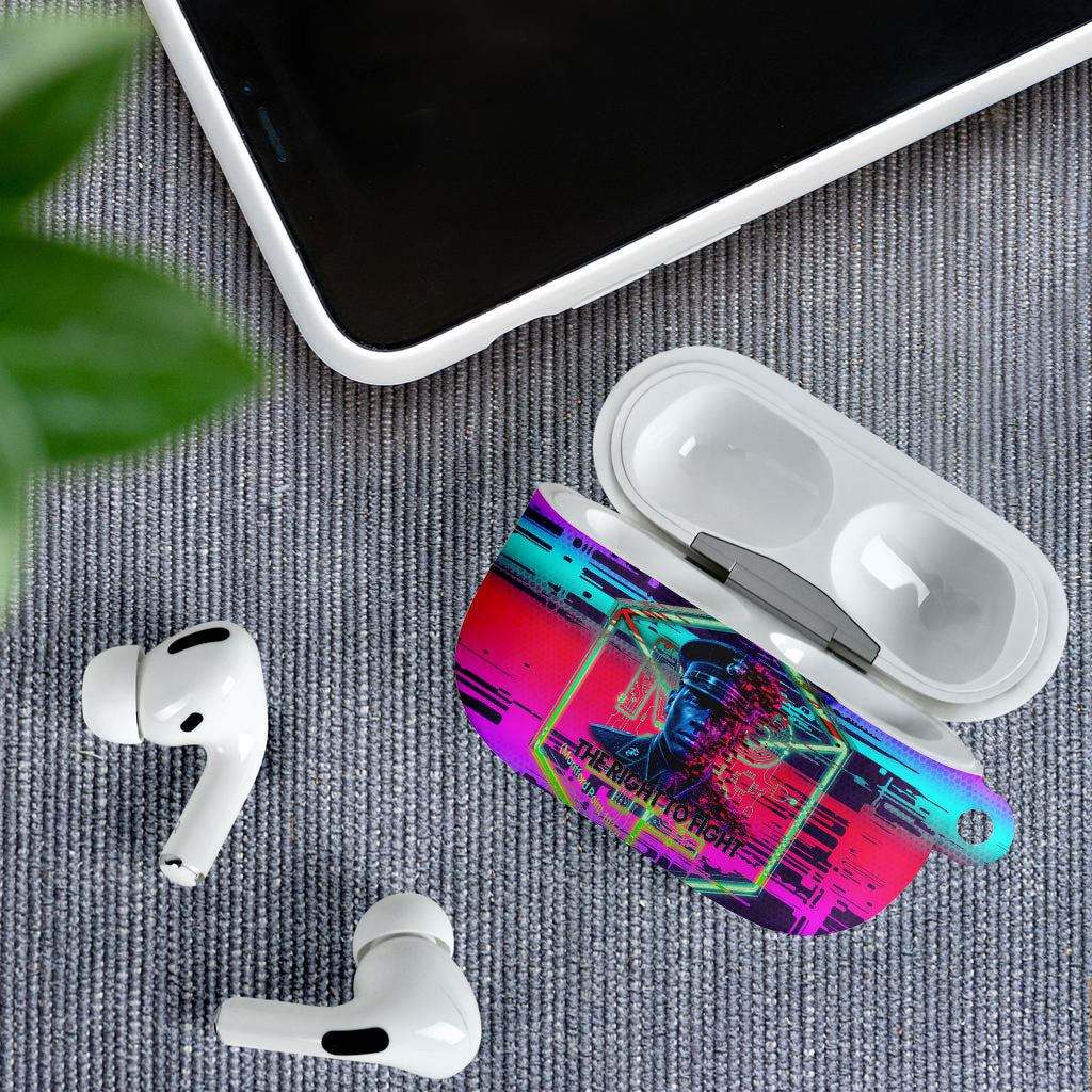 Montford Point Marines Legacy 1942 AirPods Case The Right To Fight Retro Glitch Vaporwave Art