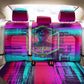 Montford Point Marines Legacy 1942 Back Car Seat Cover The Right To Fight Retro Glitch Vaporwave Art