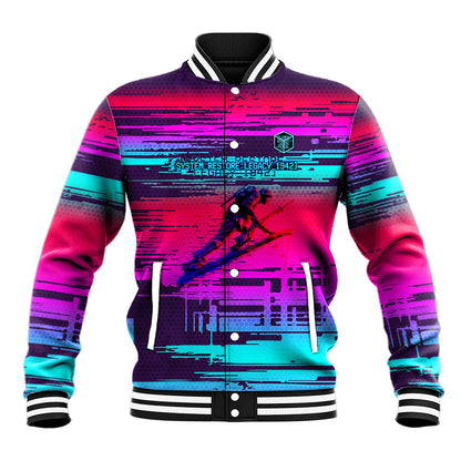 Montford Point Marines Legacy 1942 Baseball Jacket The Right To Fight Retro Glitch Vaporwave Art