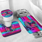 Montford Point Marines Legacy 1942 Bathroom Set The Right To Fight Retro Glitch Vaporwave Art
