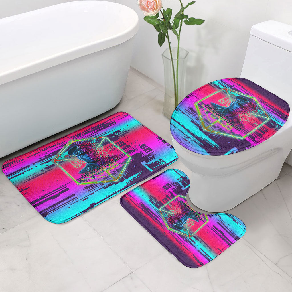 Montford Point Marines Legacy 1942 Bathroom Set The Right To Fight Retro Glitch Vaporwave Art