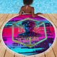 Montford Point Marines Legacy 1942 Beach Blanket The Right To Fight Retro Glitch Vaporwave Art