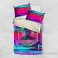 Montford Point Marines Legacy 1942 Bedding Set The Right To Fight Retro Glitch Vaporwave Art