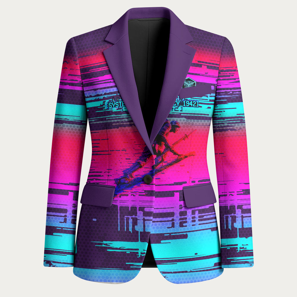 Montford Point Marines Legacy 1942 Blazer The Right To Fight Retro Glitch Vaporwave Art