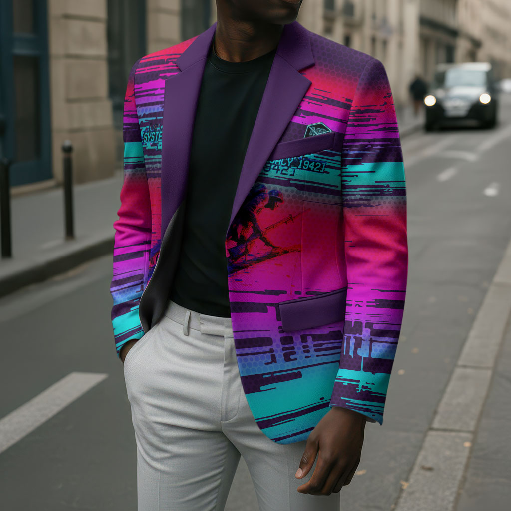 Montford Point Marines Legacy 1942 Blazer The Right To Fight Retro Glitch Vaporwave Art