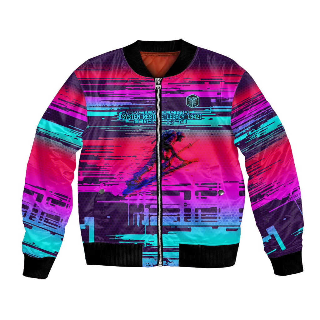 Montford Point Marines Legacy 1942 Bomber Jacket The Right To Fight Retro Glitch Vaporwave Art