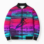 Montford Point Marines Legacy 1942 Bomber Puffer Jacket The Right To Fight Retro Glitch Vaporwave Art