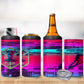 Montford Point Marines Legacy 1942 4 in 1 Can Cooler Tumbler The Right To Fight Retro Glitch Vaporwave Art