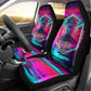 Montford Point Marines Legacy 1942 Car Seat Cover The Right To Fight Retro Glitch Vaporwave Art