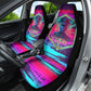 Montford Point Marines Legacy 1942 Car Seat Cover The Right To Fight Retro Glitch Vaporwave Art