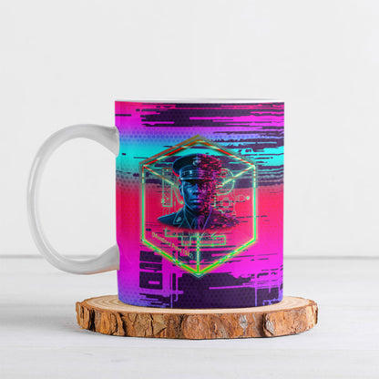 Montford Point Marines Legacy 1942 Ceramic Mug The Right To Fight Retro Glitch Vaporwave Art