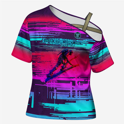 Montford Point Marines Legacy 1942 Cross Shoulder Shirt The Right To Fight Retro Glitch Vaporwave Art