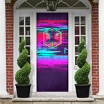 Montford Point Marines Legacy 1942 Door Cover The Right To Fight Retro Glitch Vaporwave Art