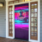 Montford Point Marines Legacy 1942 Door Cover The Right To Fight Retro Glitch Vaporwave Art