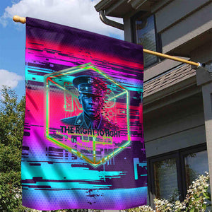 Montford Point Marines Legacy 1942 Garden Flag The Right To Fight Retro Glitch Vaporwave Art