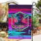 Montford Point Marines Legacy 1942 Garden Flag The Right To Fight Retro Glitch Vaporwave Art