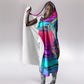 Montford Point Marines Legacy 1942 Hooded Blanket The Right To Fight Retro Glitch Vaporwave Art