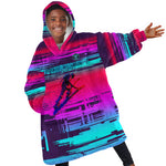 Montford Point Marines Legacy 1942 Kid Wearable Blanket Hoodie The Right To Fight Retro Glitch Vaporwave Art