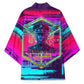 Montford Point Marines Legacy 1942 Kimono The Right To Fight Retro Glitch Vaporwave Art