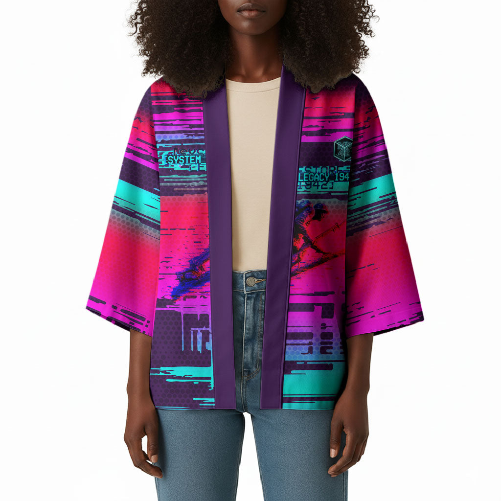 Montford Point Marines Legacy 1942 Kimono The Right To Fight Retro Glitch Vaporwave Art